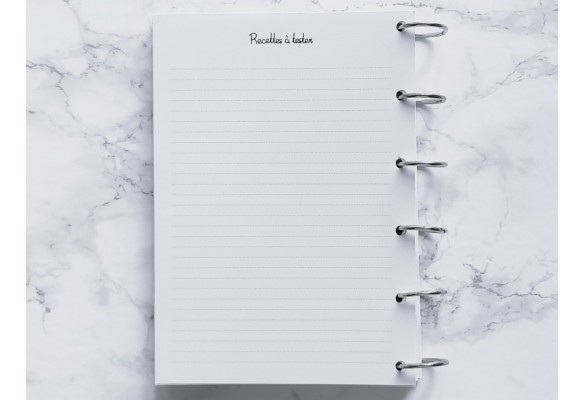 Recettes à tester - A5