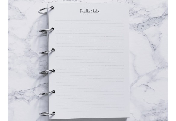 Recettes à tester - A6