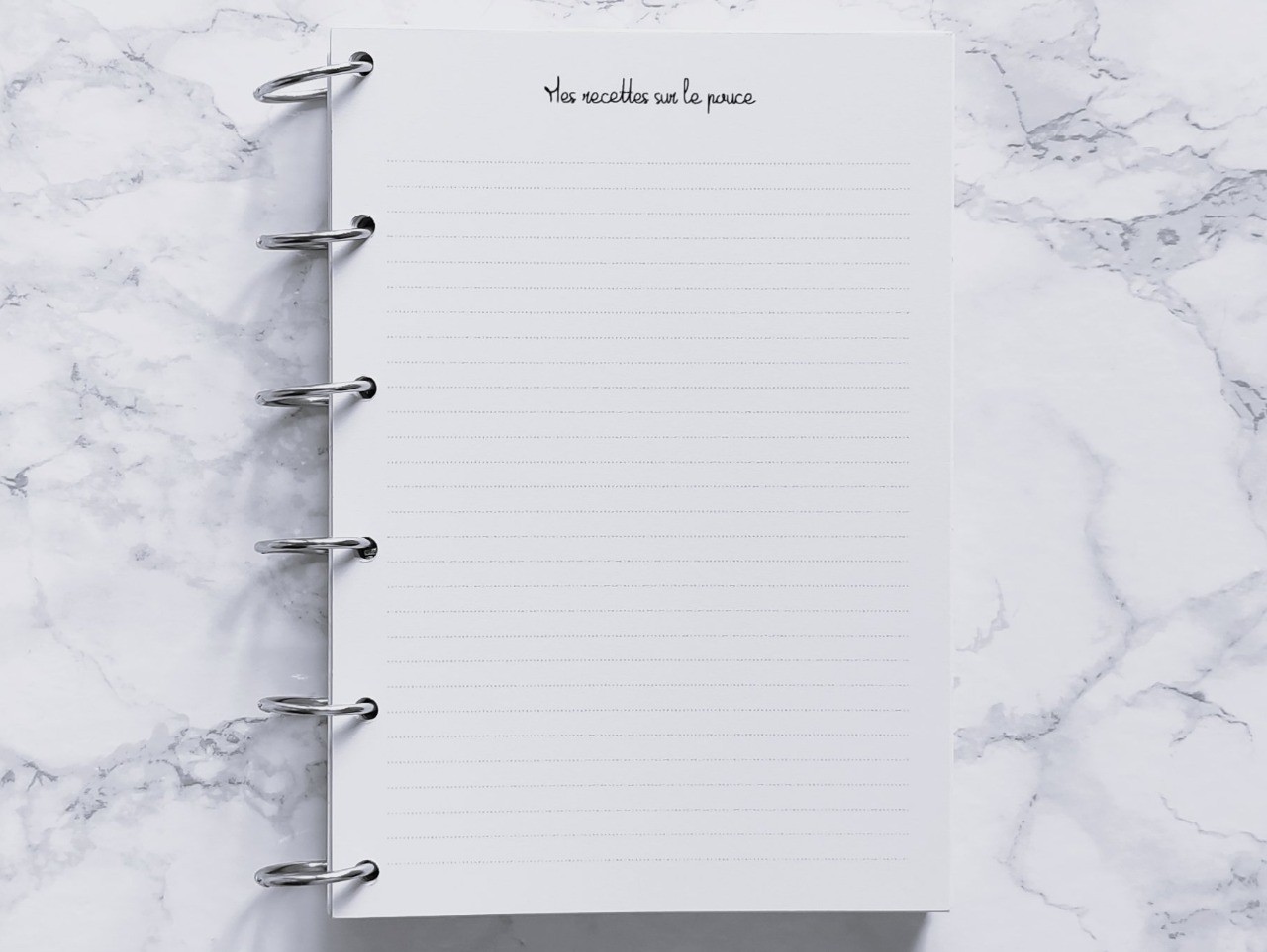 Mes recettes sur le pouce - A6