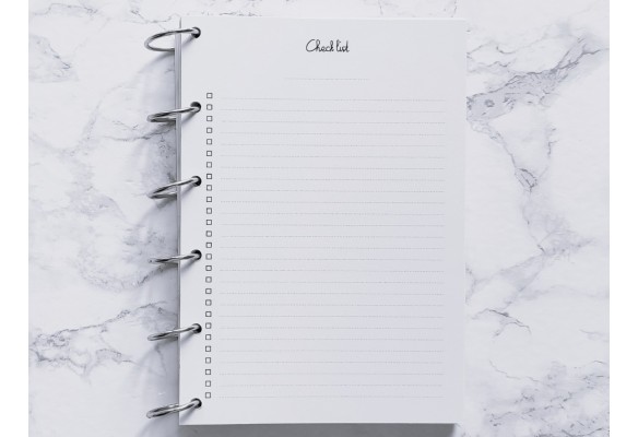 Check list page entière - A4