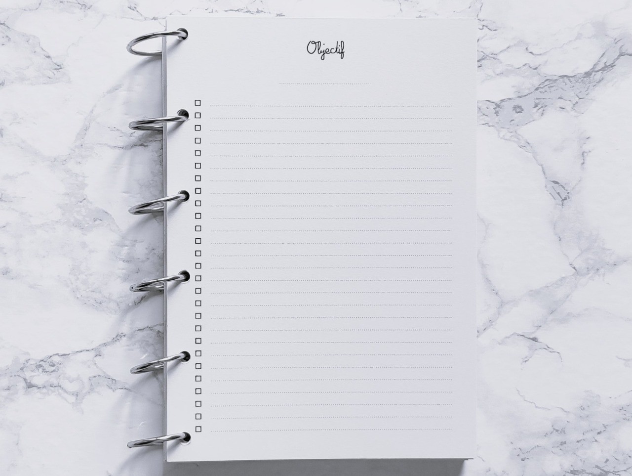 Objectif (décomposé) - A5