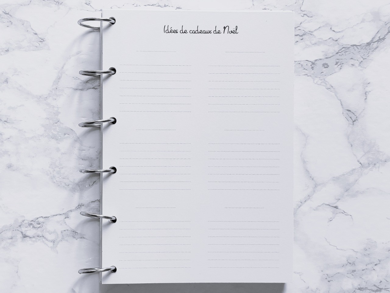 Idées de cadeaux de Noël - A6