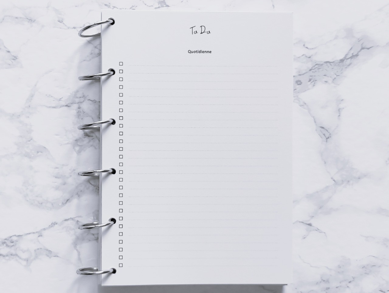 To Do Quotidienne - A4