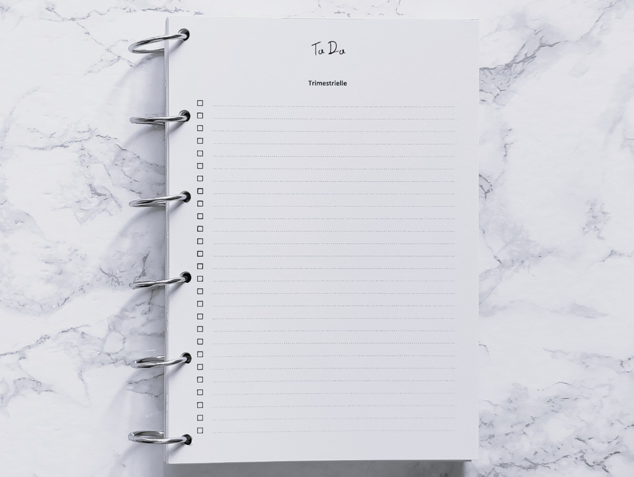To Do Trimestrielle - A4