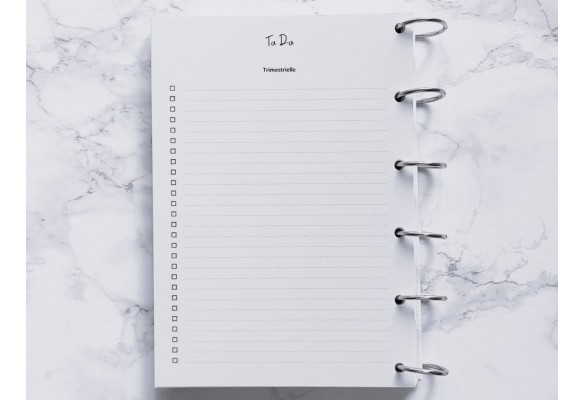 To Do Trimestrielle - A4