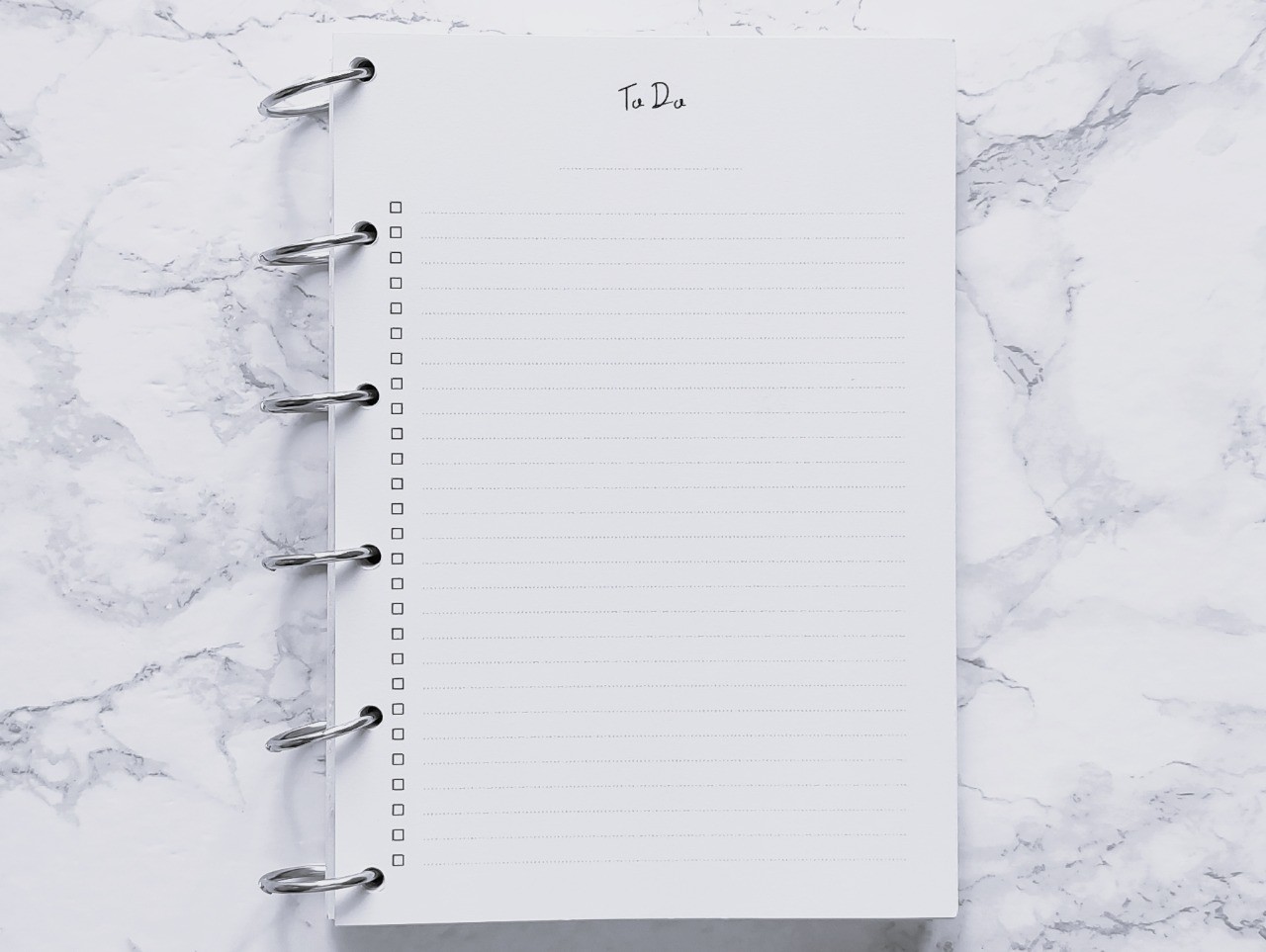 To Do libre à titrer - A4