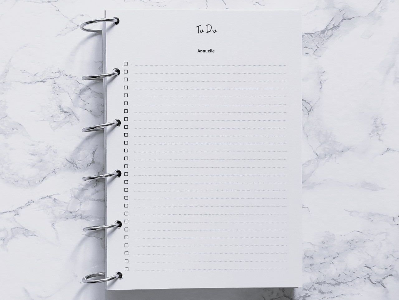 To Do Annuelle - A4