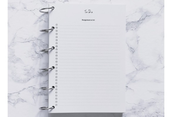 To Do Rangement et tri - A5