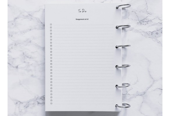 To Do Rangement et tri - A6