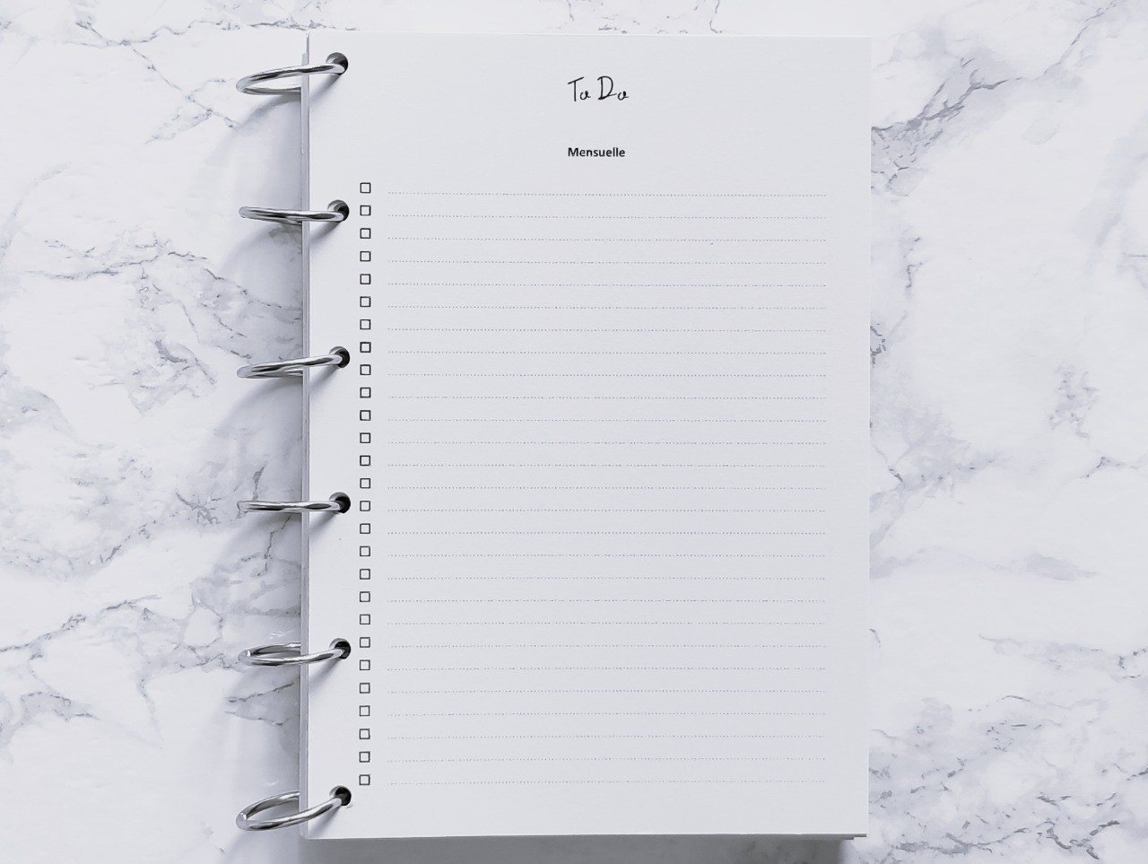 To Do Mensuelle - A6