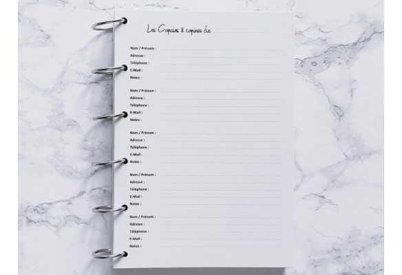 Les Copains & copines de (Répertoire) - A4