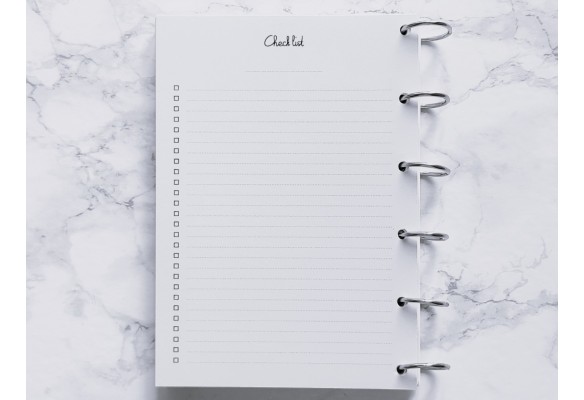 Check list page entière - A5