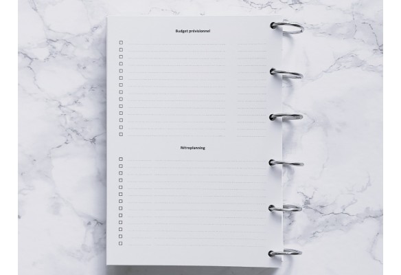 Organisation d'un événement - A5