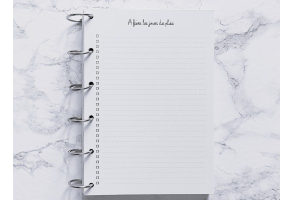 A faire les jours de pluie - A6