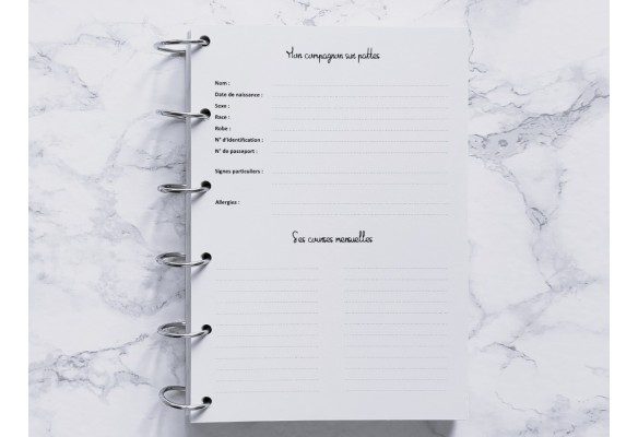 Mon Compagnon sur pattes - A4