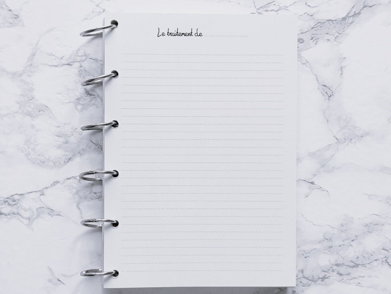 Le traitement de - A5