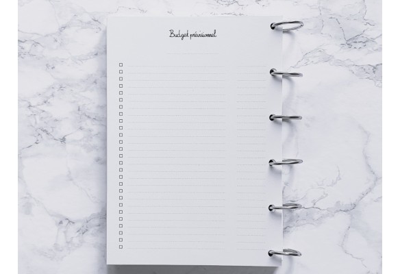 Budget prévisionnel - A4