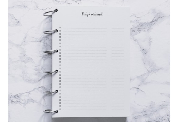 Budget prévisionnel & réel - A4