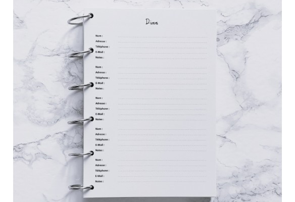 Divers (Répertoire) - A4