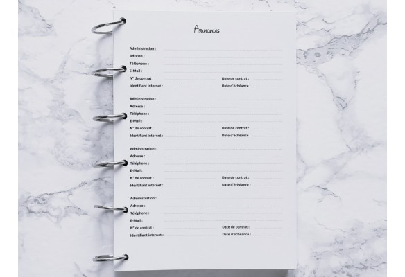 Assurances (Répertoire) - A4