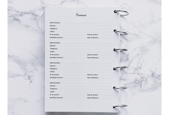 Assurances (Répertoire) - A4