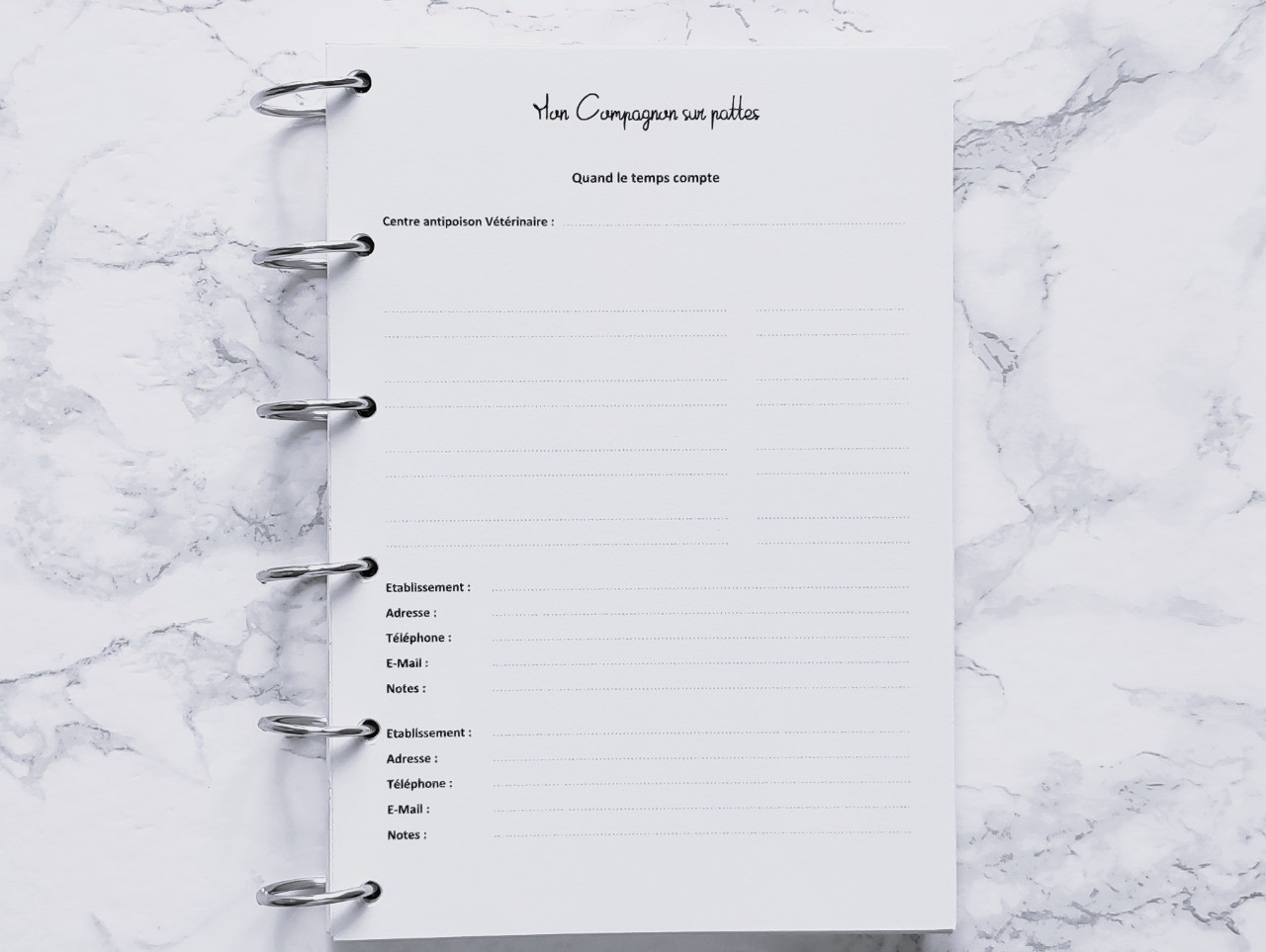 Mon Compagnon sur pattes (Répertoire) - A5