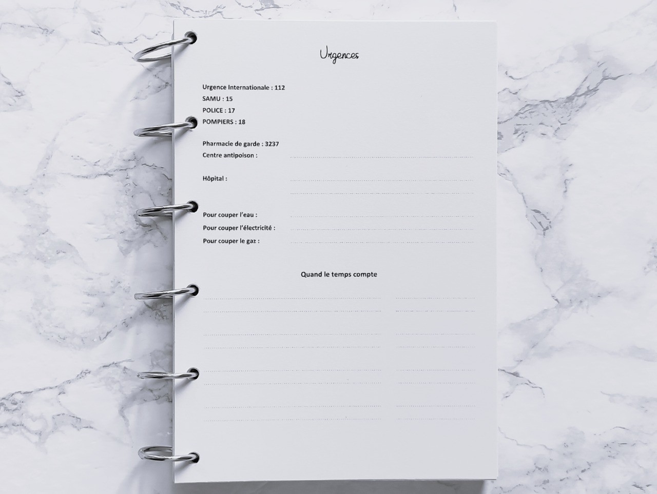 Urgences (Répertoire) - A5