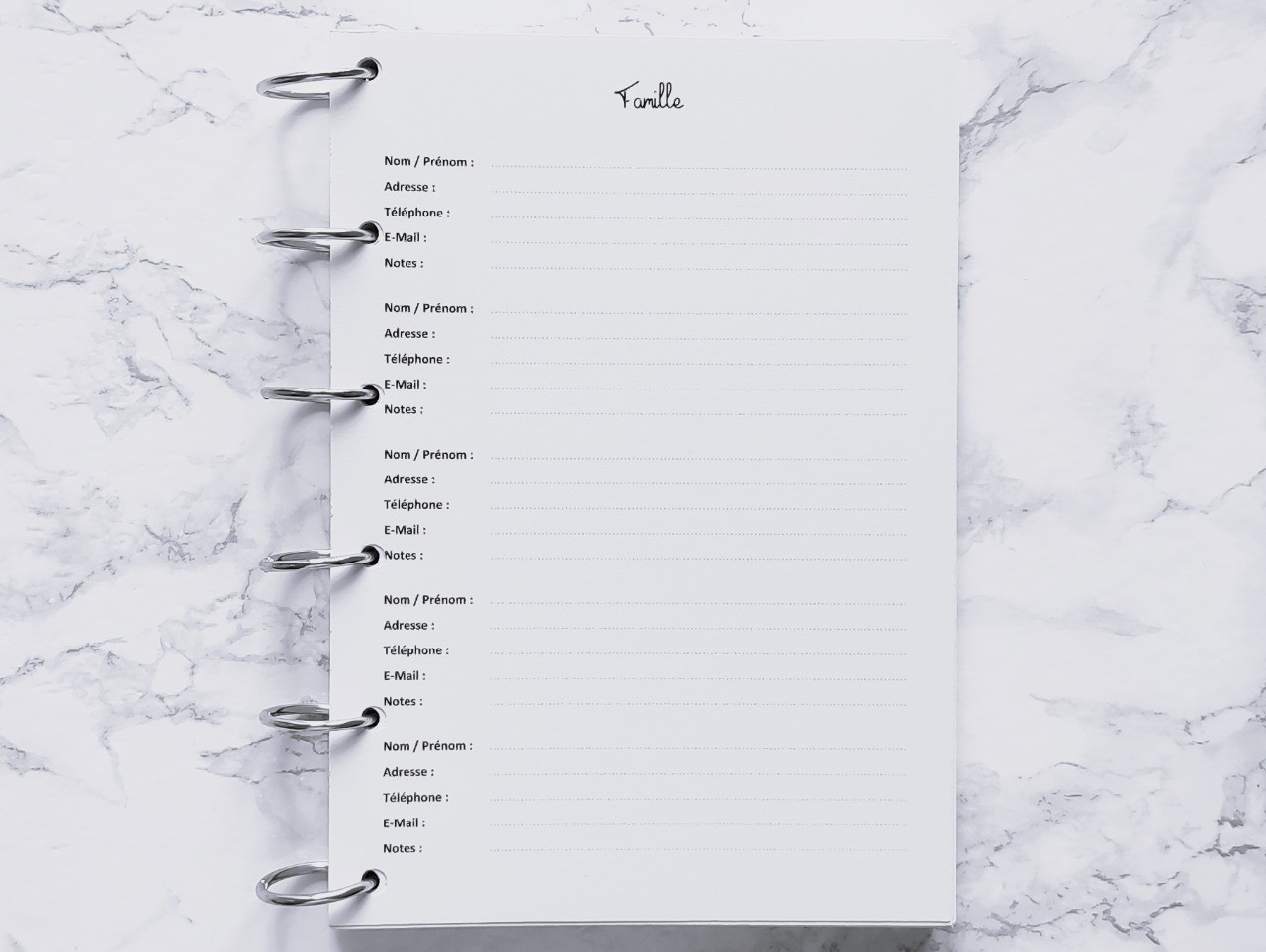 Famille (Répertoire) - A6