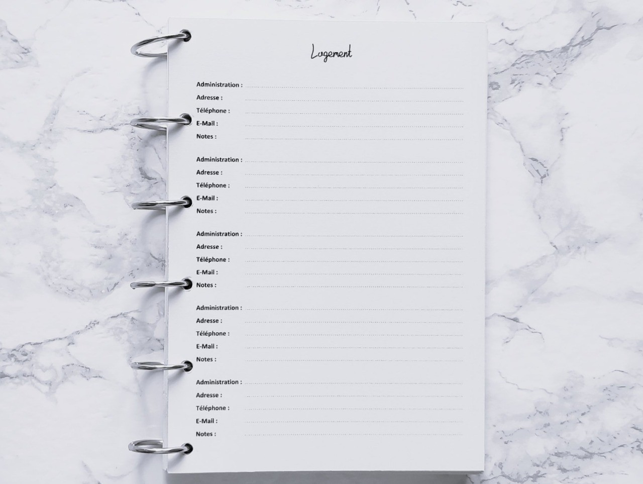 Logement (Répertoire) - A6