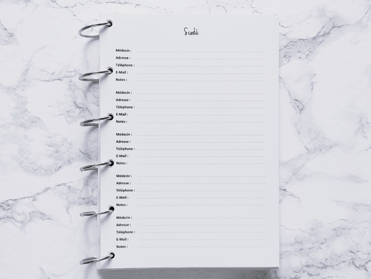 Santé (Répertoire) - A6