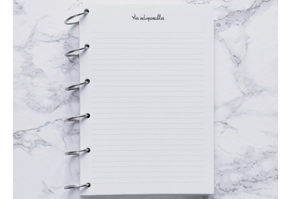 Mes indispensables - A5