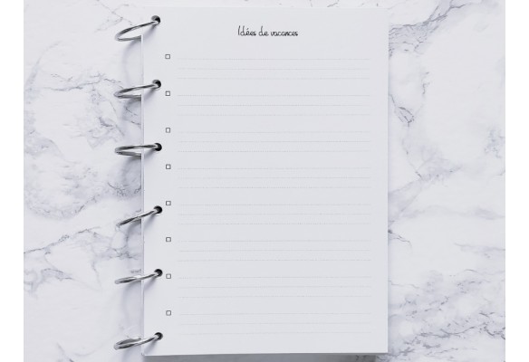 Idées de vacances - A4
