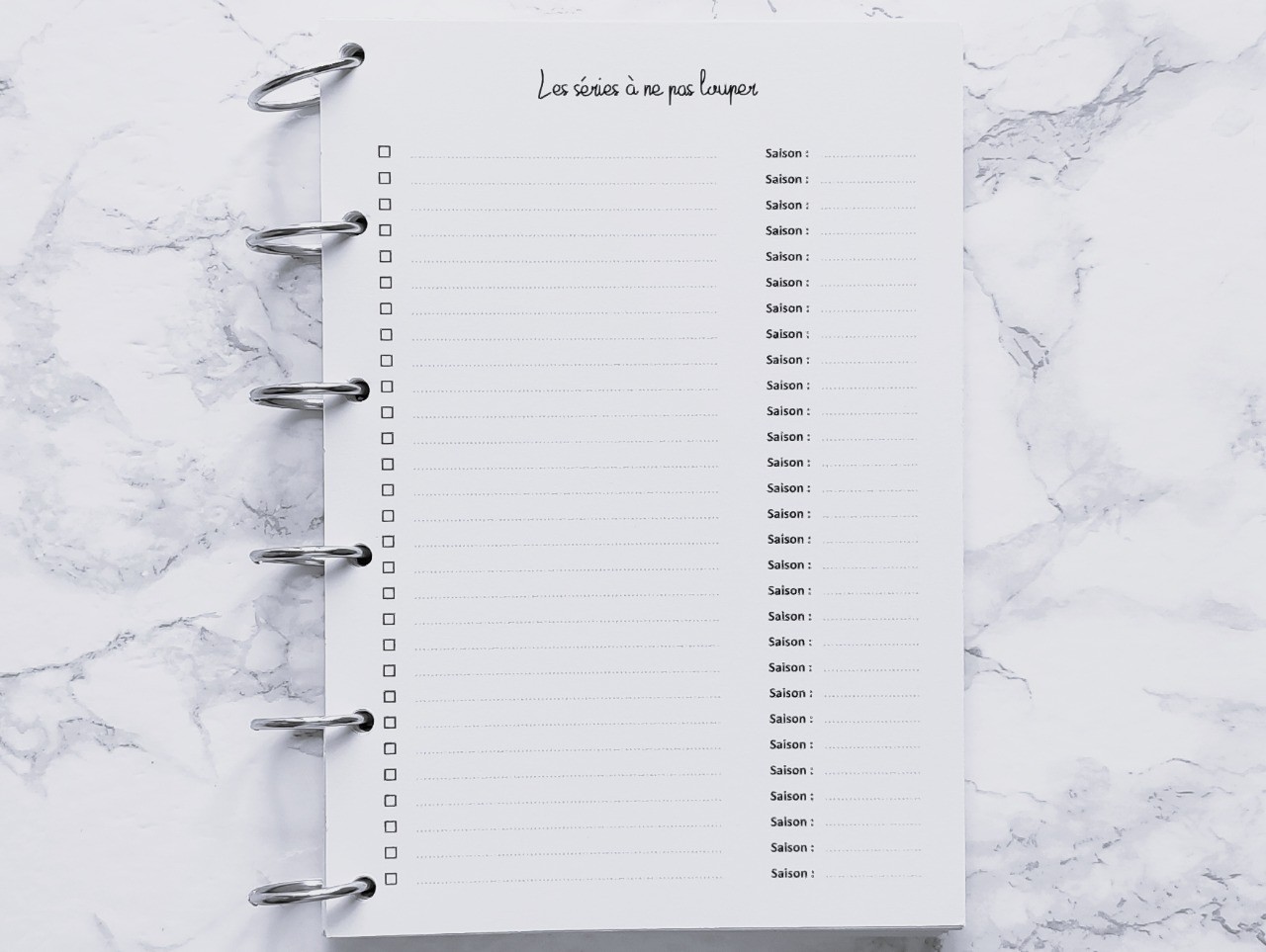 Les séries à ne pas louper - A4