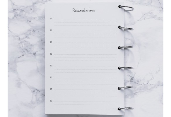 Restaurants à tester - A4