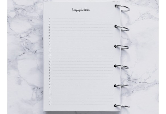 Les pays à visiter - A4