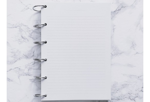 Pages lignées à titrer - A4