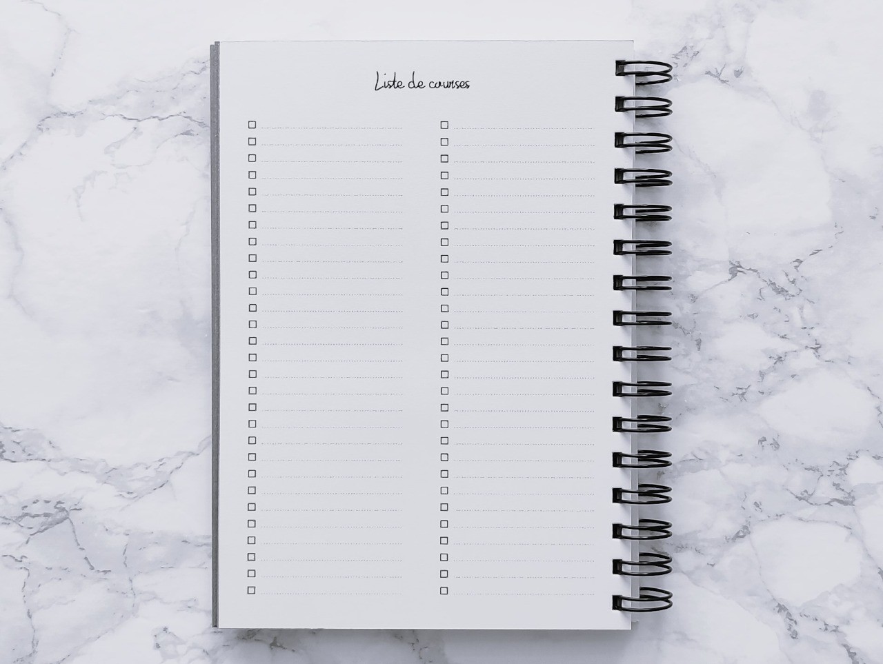 Carnet Liste de courses - Vie pratique