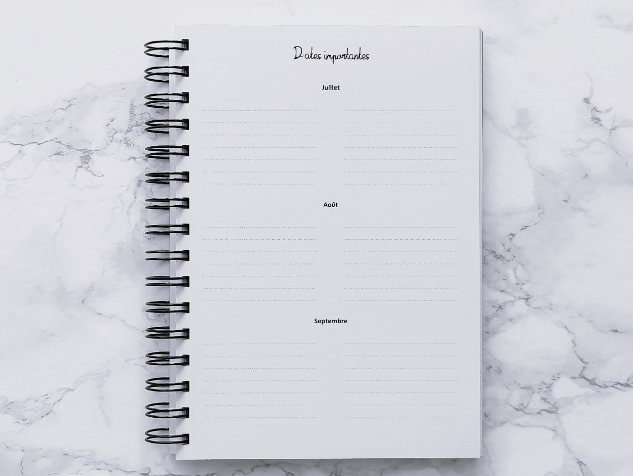 Agenda Mensuel - L'essentiel