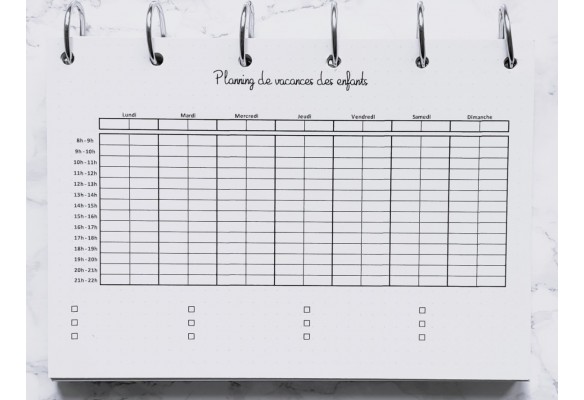 Planning 2 enfants - Bujo