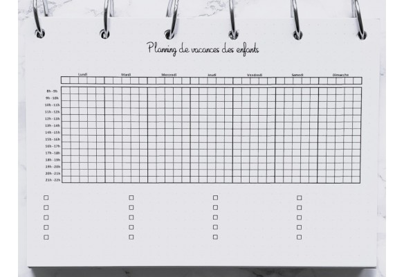 Planning 5 enfants - Bujo