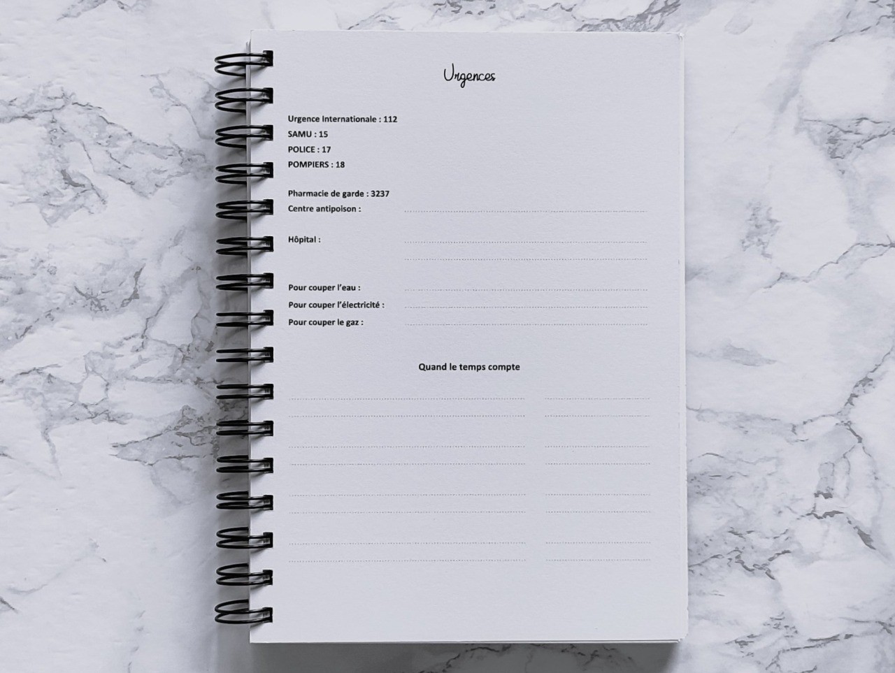 Carnet L'Essentiel - Vie pratique