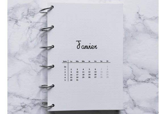 Agenda mensuel Vertical - Bujo