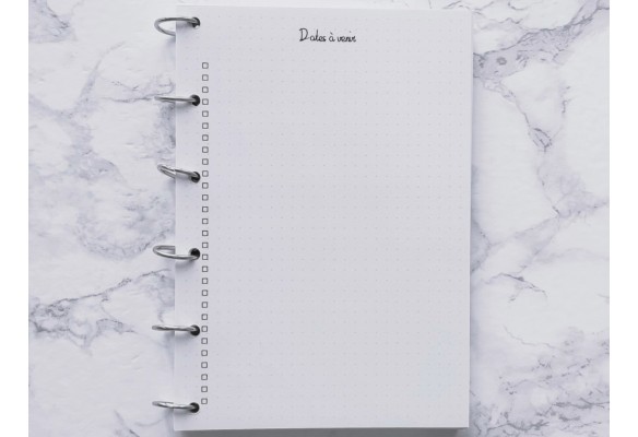 Dates à venir - Bujo