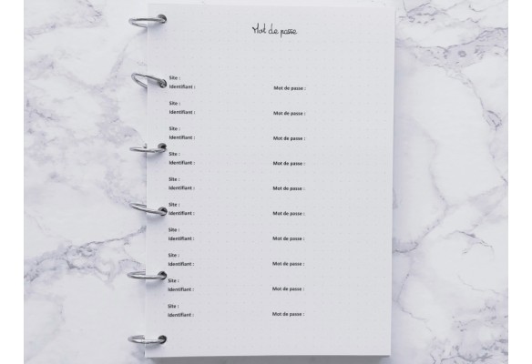 Mot de passe à titrer - Bujo