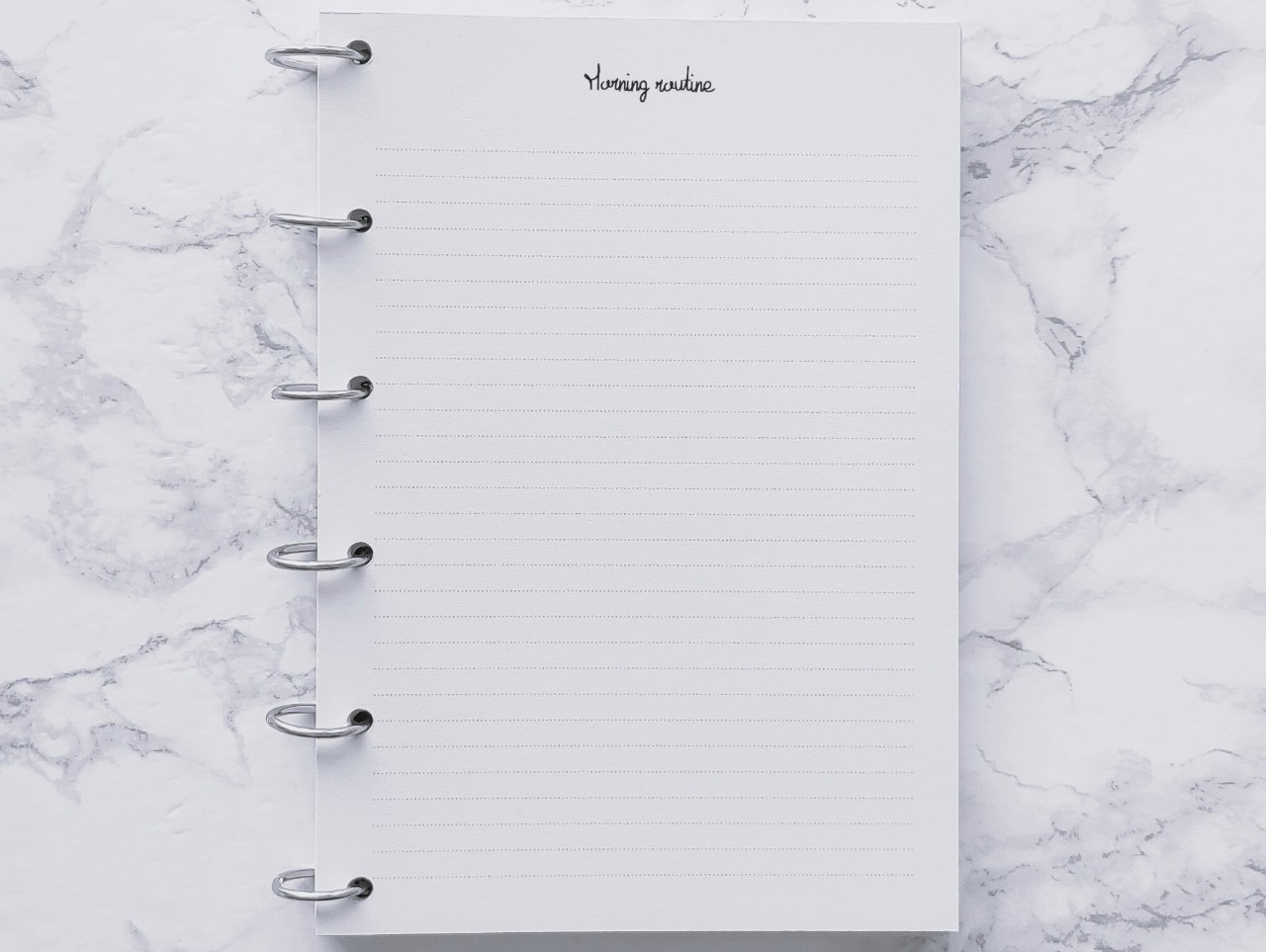 Semaine type avec les heures - A5