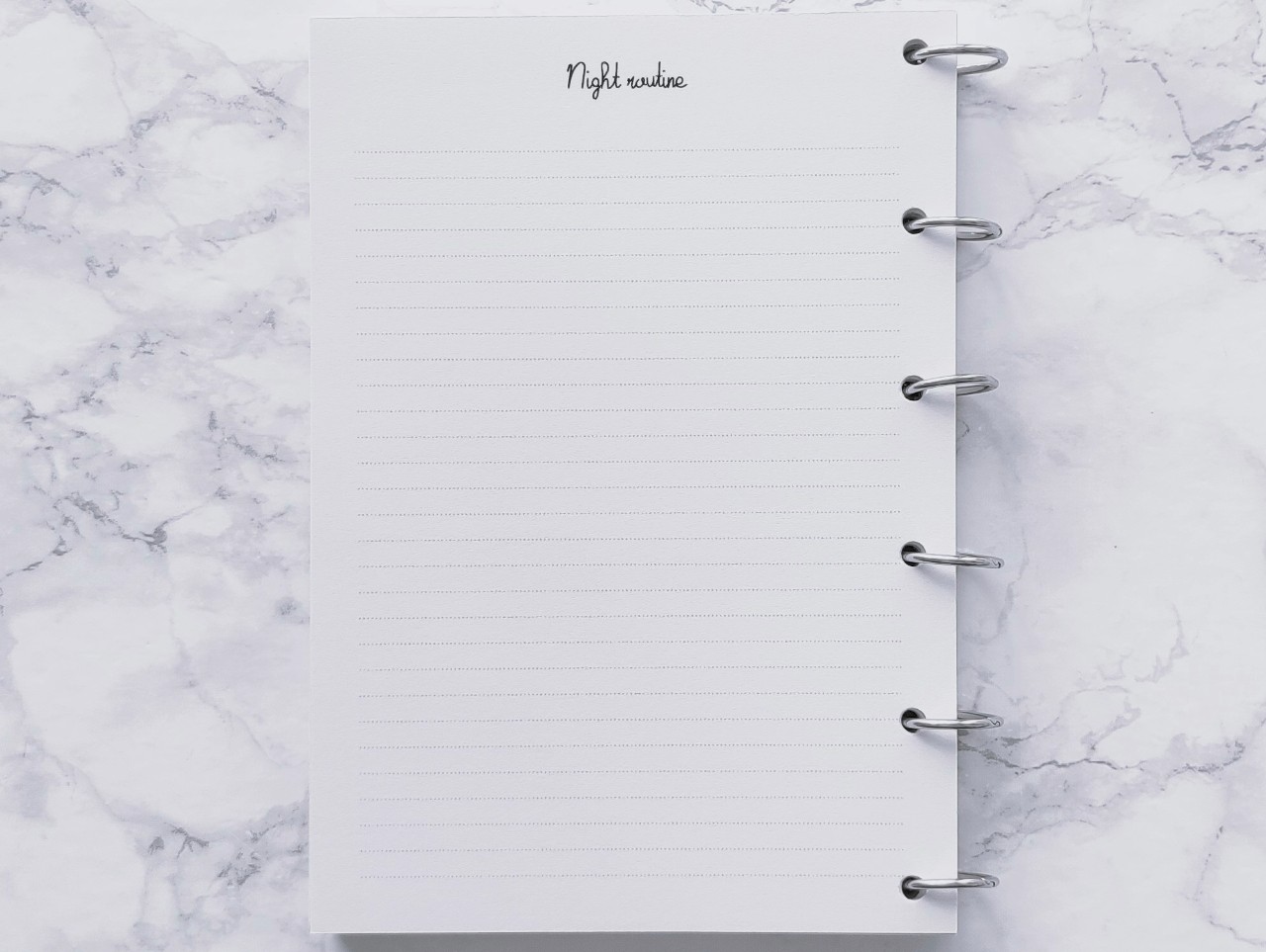 Semaine type avec les heures - A5