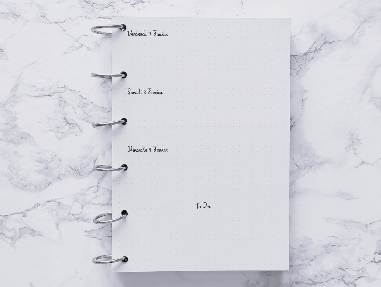 Agenda hebdomadaire - Bujo