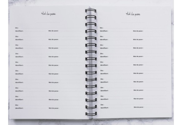 Carnet Mot de passe à titrer - Vie pratique