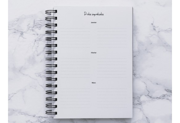 Agenda Hebdomadaire avec les heures - L'Essentiel