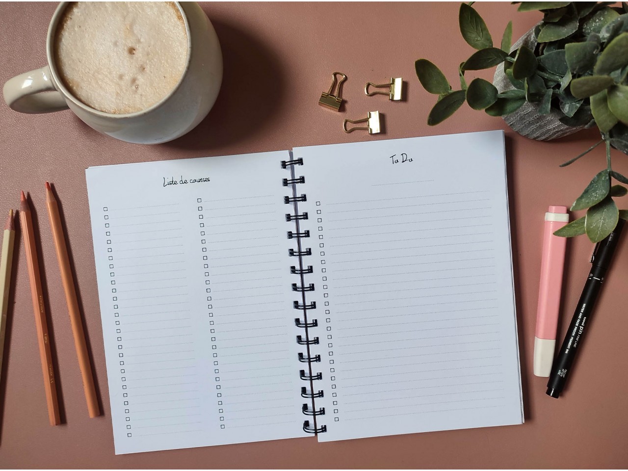 Carnet et agenda sur-mesure A5 - Spirales